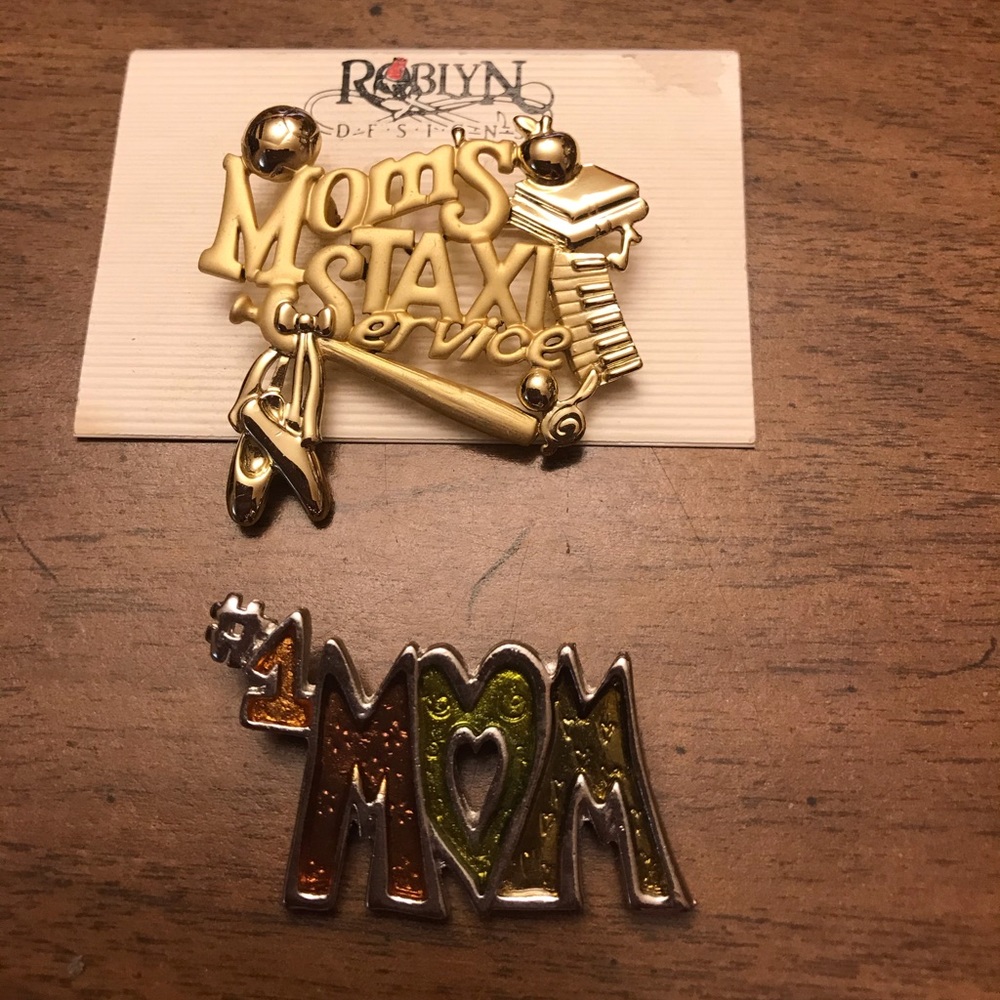 Set of 2 mom pins